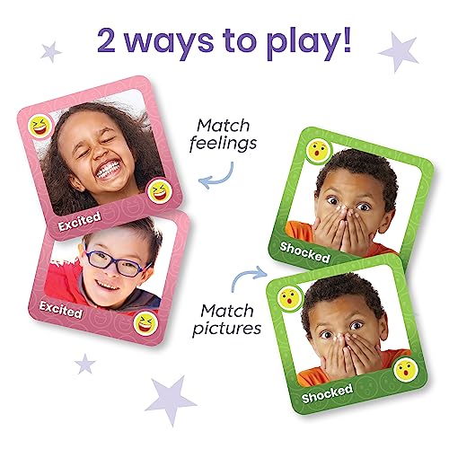 hand2mind Express Your Feelings Memory Match Game, Emotion Cards, Matching Game, Emotional Intelligence for Kids, Play Therapy Games for Kids, Social Emotional Learning Activities, Social Skills Games - Image 4