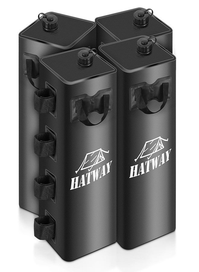 Hatway Canopy Water Weight Bag,220 LBS Water Tent Weights Set of 4 Leg Weights for Pop Up CanopyGazebo,Canopies,Tent-4 * 25L-Black - Image 1