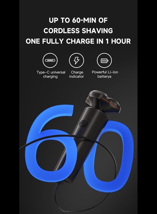 ENCHEN Electric Shaver X8-C Three Blades Type-C Charge 600mah Men's  IPX7 Waterproof Razor For Home And Travel - Image 4