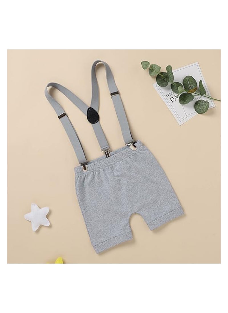 Excefore - Baby Boys First Birthday Outfit, Baby Boy Cake Smash Outfit, Suspender and Bloomers Set for Baby Boys 1st Birthday, First Birthday Outfit, Size 80cm - Image 1