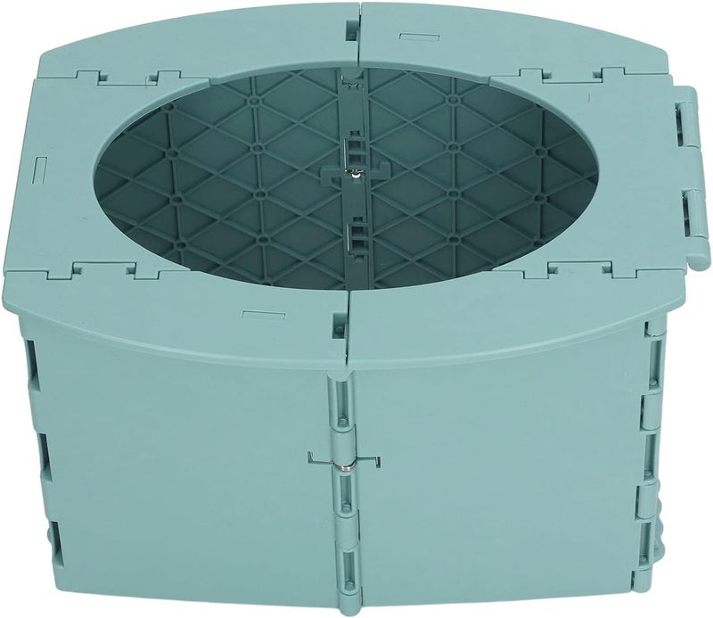Foldable PP Toddler Potty with Easy Installation and Cleaning, Ideal for Travel and Training (Green) - Image 1