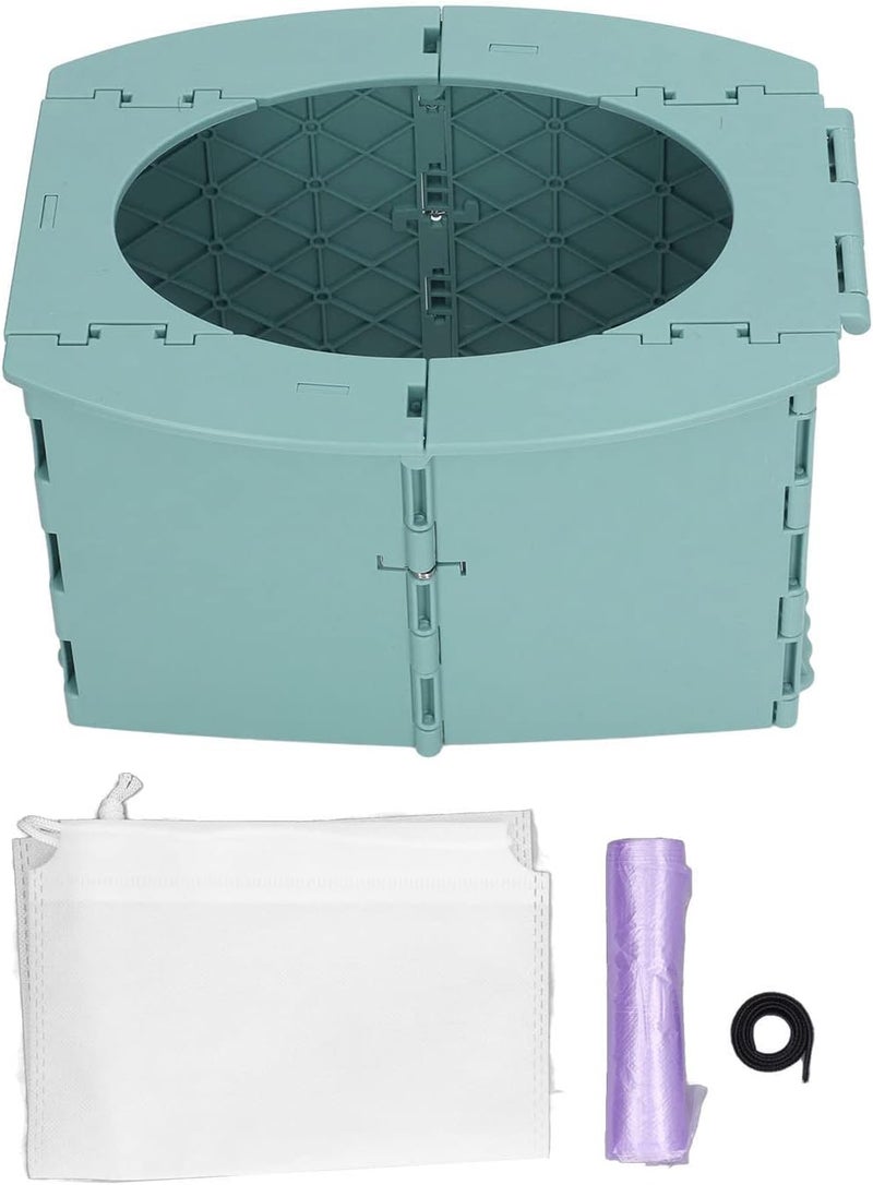Foldable PP Toddler Potty with Easy Installation and Cleaning, Ideal for Travel and Training (Green) - Image 5