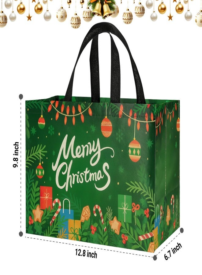 habgp Large Christmas Gift Bags 18 Pack, Reusable Gift Tags Non-Woven Christmas Gift Bags with Handles for Gifts Holiday Xmas Party Gifts Wrapping Shopping Favors - Image 2