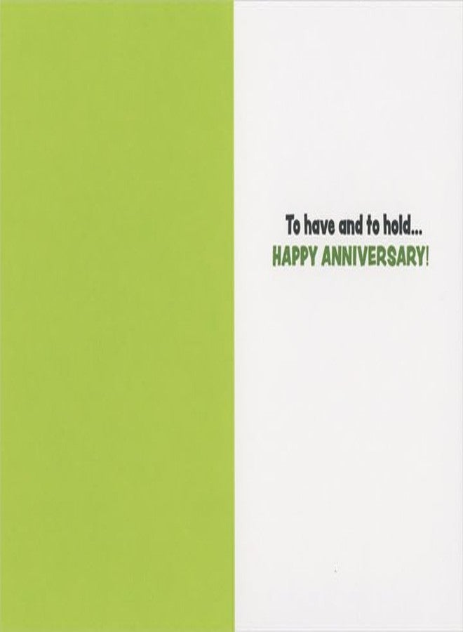 Avanti Press Two Dogs Snuggling on Green Couch Funny/Humorous Anniversary Congratulations Card - Image 2