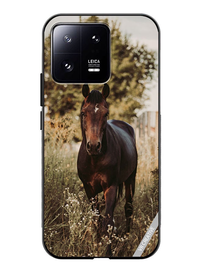 VR CREATIVE Protective Case Cover For Xiaomi 13 Brownie Horse Design Multicolour - Image 1