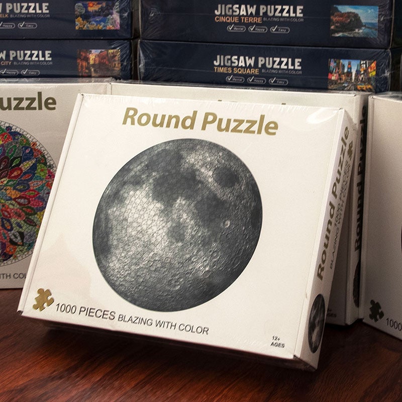 Supply Love Sea Earth White Cardboard Puzzle 1000 Adult Decompression Toy Night Market Stall - Image 5