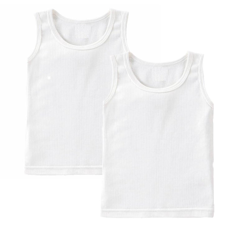 U Care UCARE Kid's Cotton Regular Fit Thermal Upper/Winter Wear/Warmer Vest For Girls and Boys, Sando Style, 2 Upper (White, 3-6 Months) - Image 5