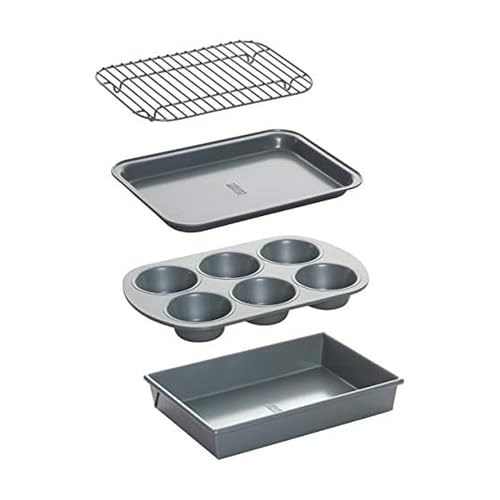 chicago metallic مجموعة شيكاغو ميتاليك الاحترافية من 4 قطع للأفران الكهربائية غير اللاصقة - Image 1