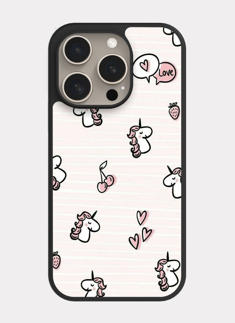 PXLAAT iPhone 15 Pro case cover Unicorn - Image 1