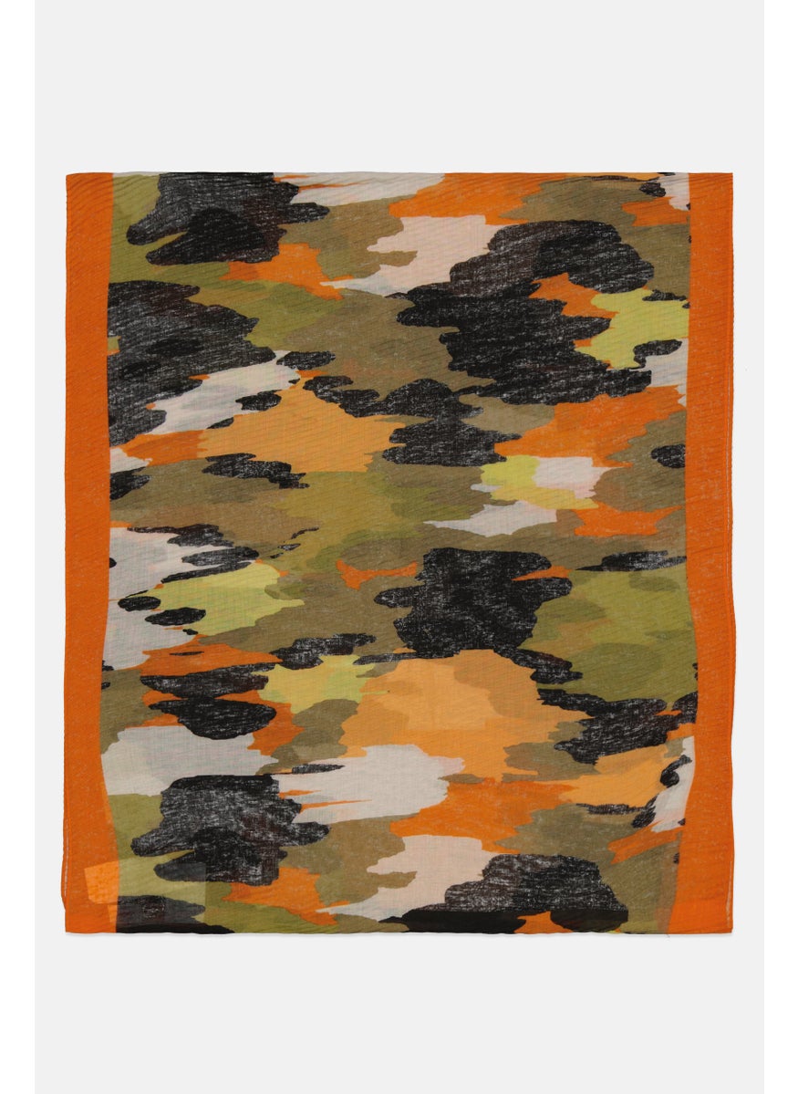 s.Oliver Women Allover Print Scarves 56 x 116 cm, Olive  - Image 2