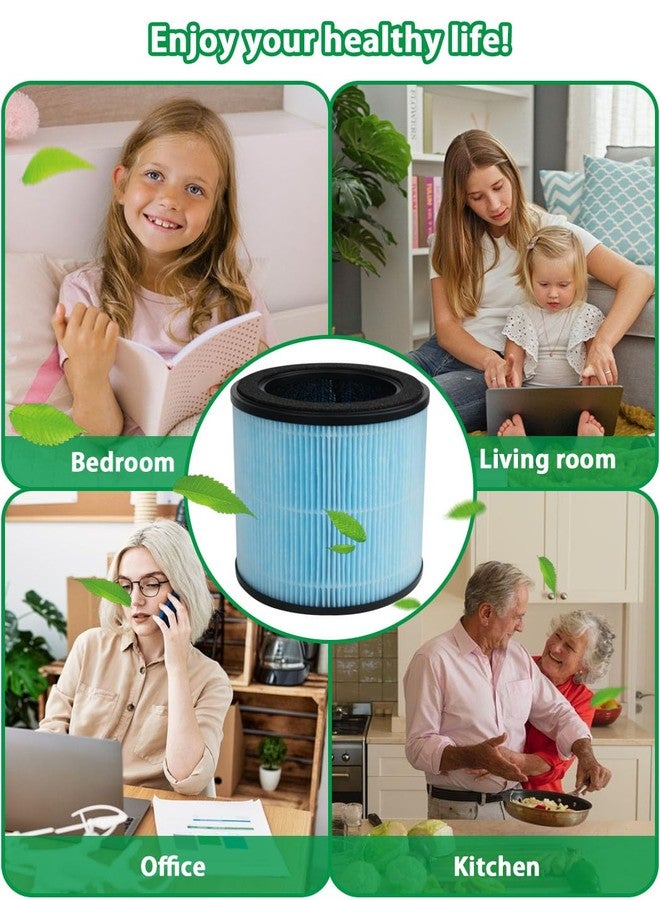 بي بي تي بام بوتس فلتر BBT BAMBOOST H201 HEPA متوافق مع أجهزة تنقية الهواء TEC.Bean JH50G-M و Homvana H201 و Aromacare، فلتر H13 ثلاثي الوظائف (HEPA حقيقي وكربون نشط عالي الكفاءة)، عبوة واحدة - Image 5