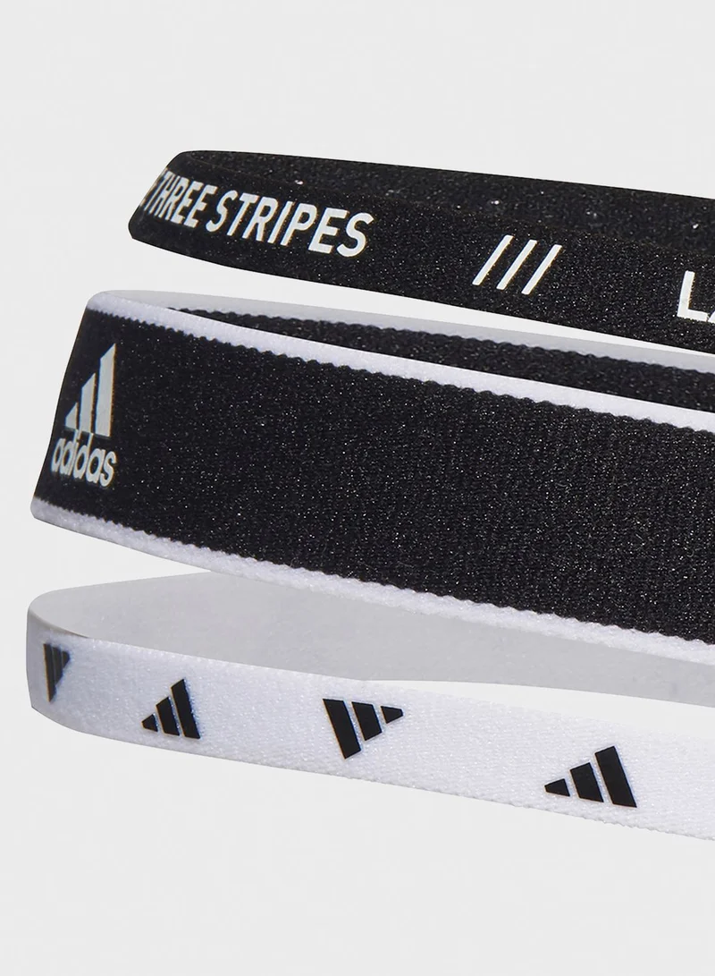 Adidas 3 Pack Logo Headbands
