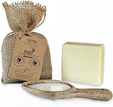 Dr.Ancient DrAncient Goat Milk Soap Bar Organic Natural Traditional Handmade Antique Anti Ageing Skin Lightener Moisturizer Absolutely No Chemicals Pure Natural Soaps - Image 1