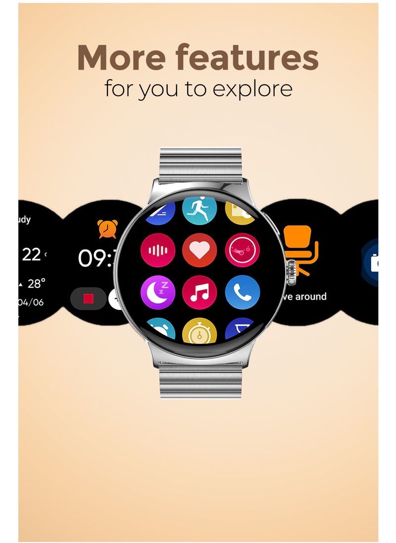 Faster - Smart Watch 4 Pro Amoled 1.43" Always On Display Gold - Image 1