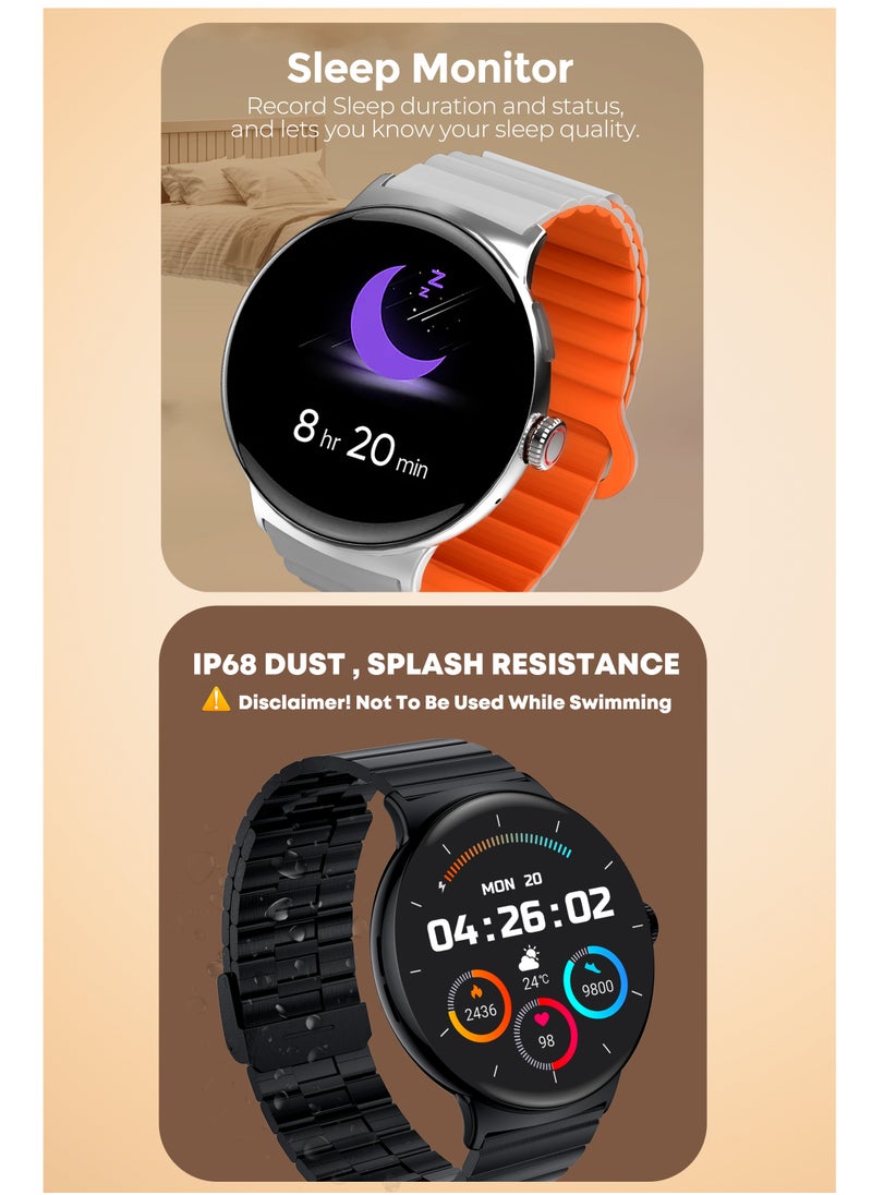 Faster - Smart Watch 4 Pro Amoled 1.43" Always On Display Gold - Image 1