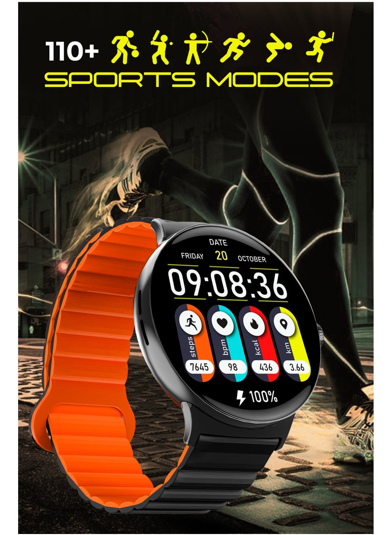 Faster - Smart Watch 4 Pro Amoled 1.43" Always On Display Gold - Image 1