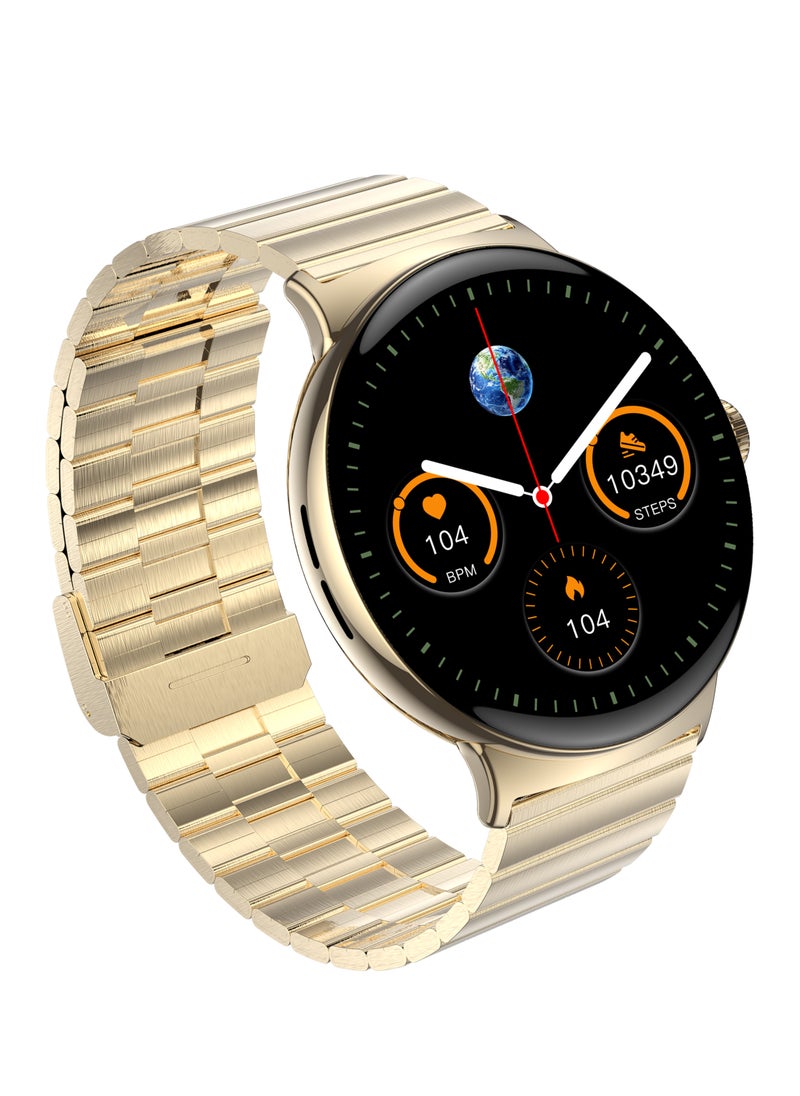 Faster - Smart Watch 4 Pro Amoled 1.43" Always On Display Gold - Image 1