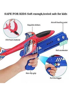 joyzzz One-click Ejection Model Foam Airplane 1 piece Toy With Launcher  - Image 4