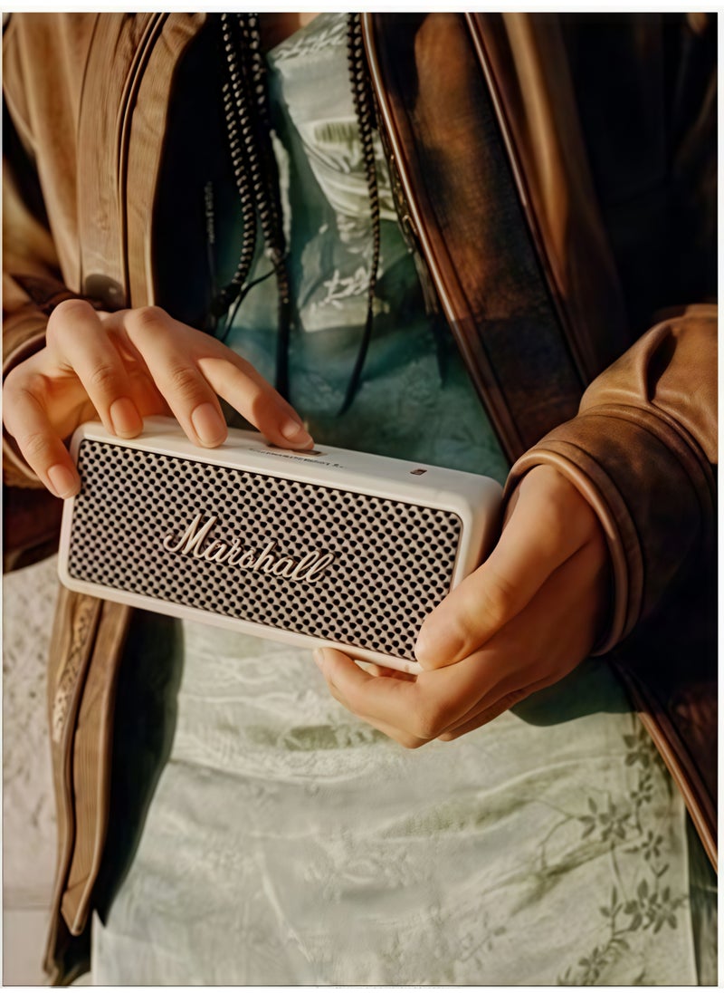 Emberton III Portable Bluetooth Speaker - Water Resistant Wireless Speaker Portable Speaker with 32+ Hours of Playtime - Cream