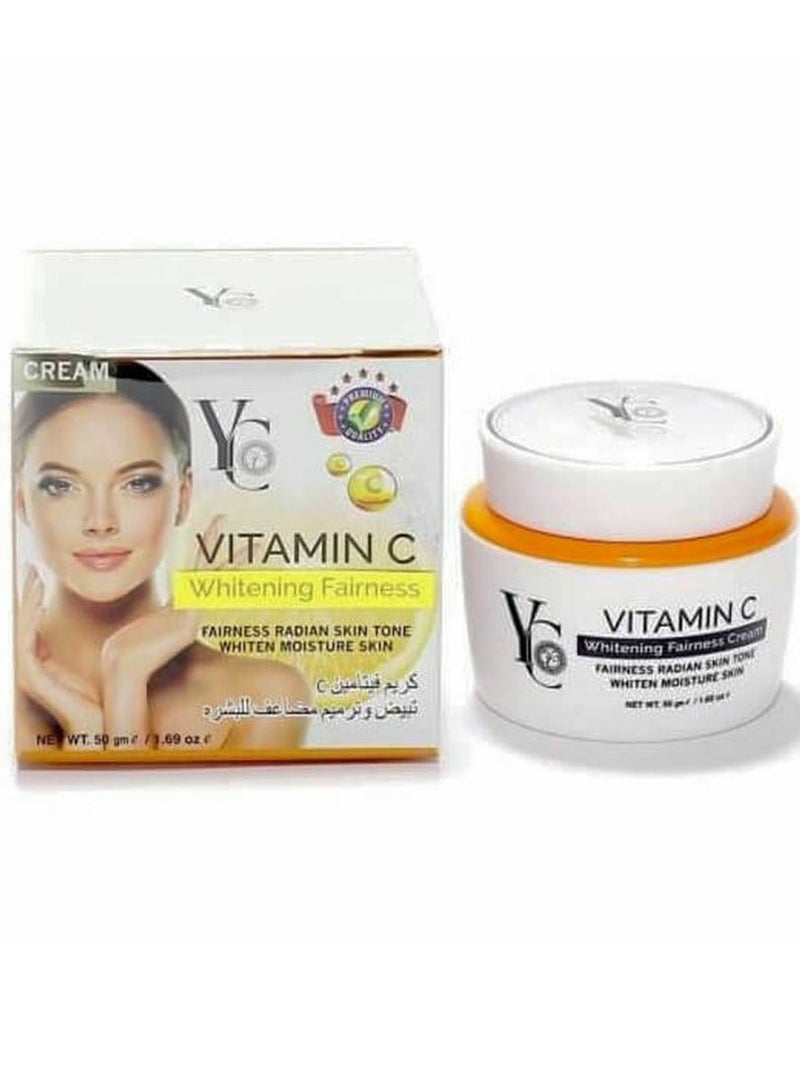 YC Two Pieces Of Vitamin C Whitening Fairness Cream 50x2 g - Image 2