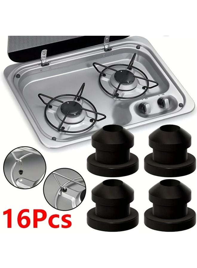 16pcs Silicone Grommet Sleeve Pan Hob Support for RV Caravan Camper Furniture Parts - Image 2