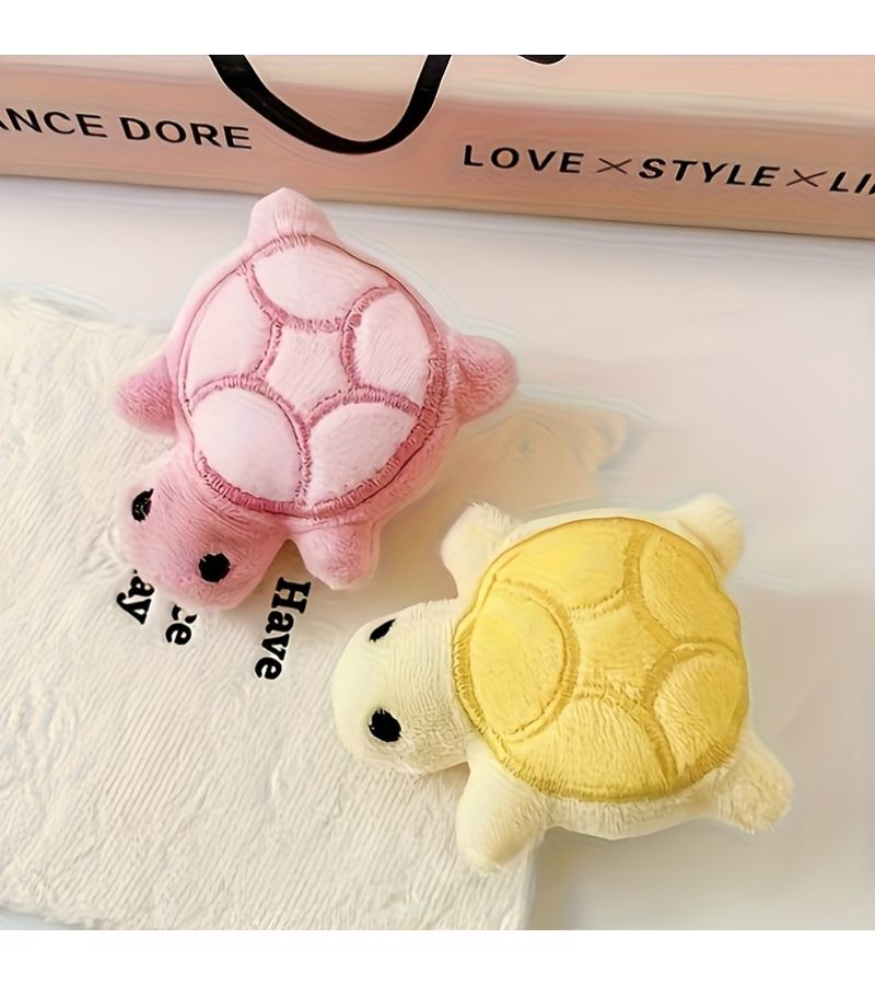 5pcs Mini Cute Turtle Plush Toys Suitable For Small And Large Pets All Breeds Interactive Toys Mixed Colors DIY Gift Design - Image 3