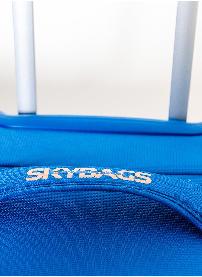 Skybags - Vanguard Set of 3 Luggage with Anti Theft Zipper| Smooth Dual Wheels| Wet Pouch for toiletries| Cabin, Medium, Large| Blue - Image 1