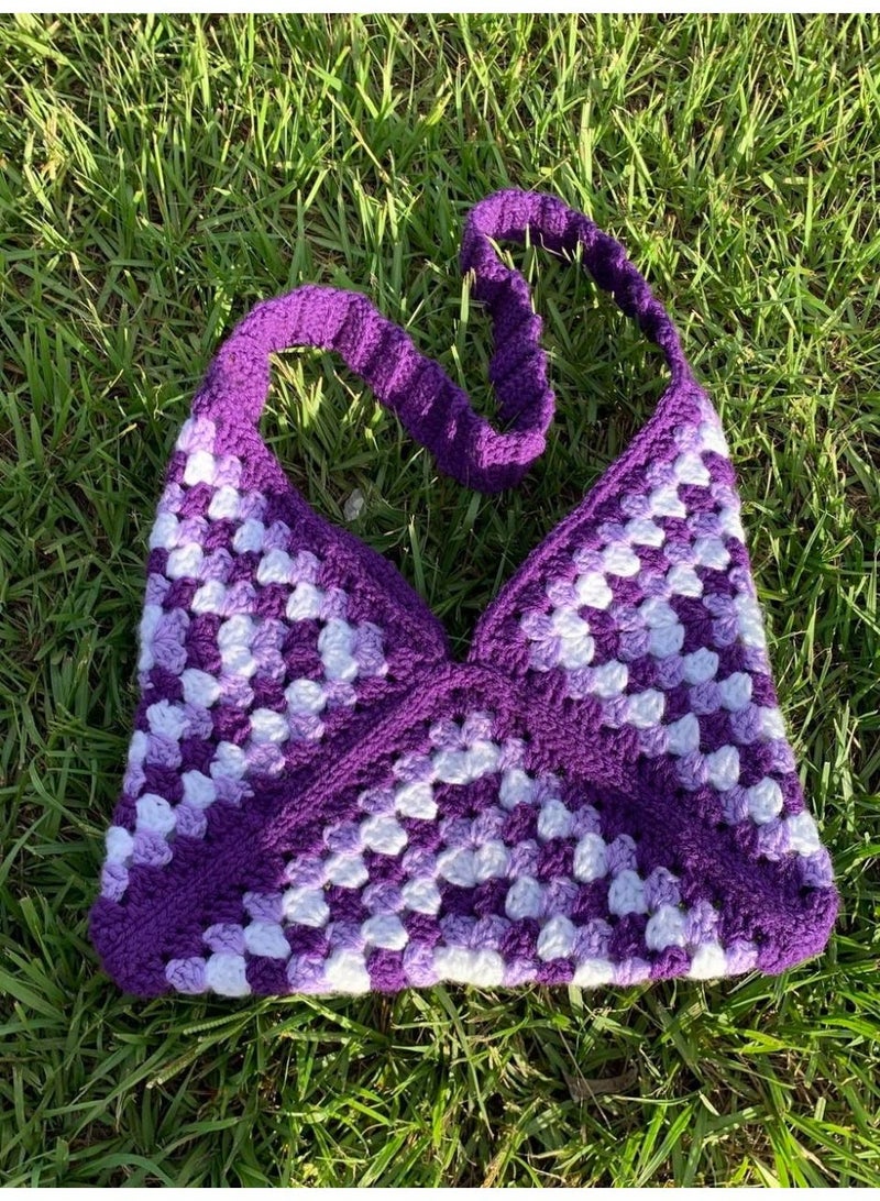 CROCHKA Elegant Handmade Summer Crochet Shoulder Bag - Image 1
