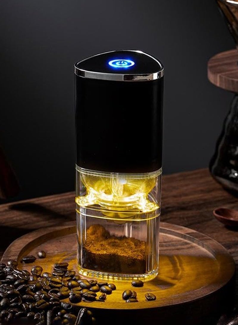 Compact Electric Coffee Grinder – One-Touch Portable Coffee Grinder with Fast Grinding, Ceramic Burr, Type-C Rechargeable, Magnetic Detachable Design – Ideal for Travel, Office, Small Kitchens, Coffee Lovers  - Image 1