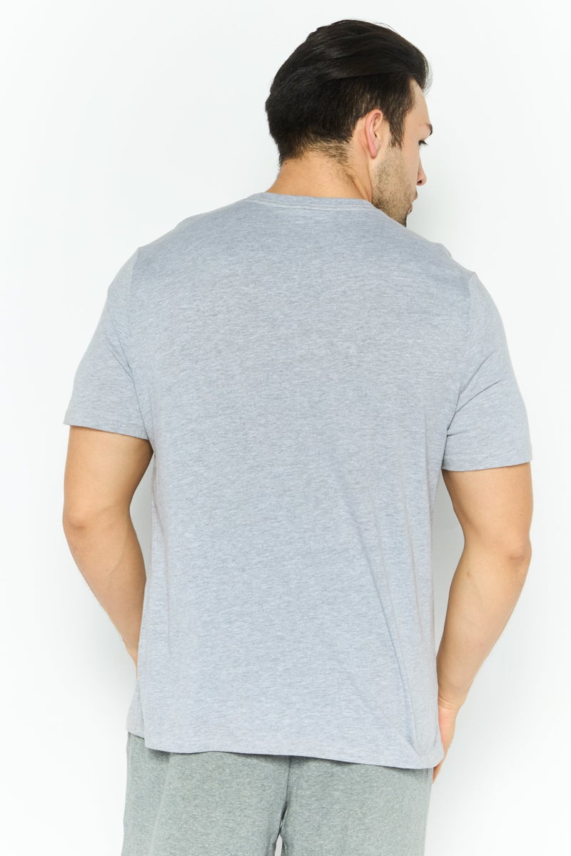 SKECHERS Men Sportswear Fit Short Sleeves Outdoor T-Shirt, Grey  - Image 4