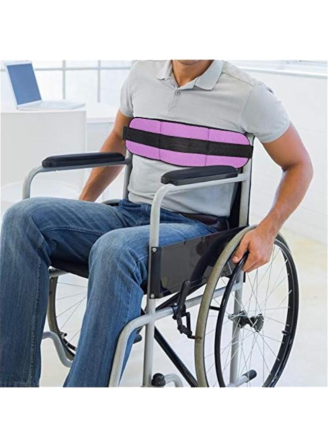 Generic Wheelchair Seats Belt, 5 Colors, Adjustable Quick Release Restraints Straps Chair Waist Lap Strap for Elderly or Legs Patients(Violet)  - Image 2