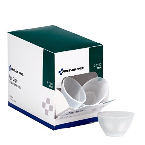 First Aid Only Non-Sterile Eye Cups, Ideal for Standalone First Aid or Refilling First Aid Kits, 10 Pack - Image 1