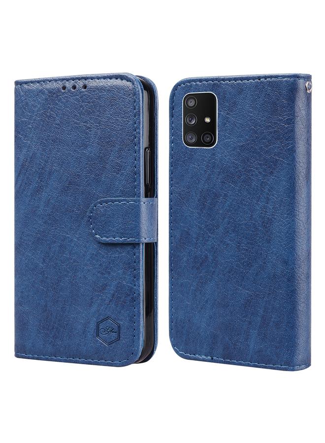 S-TOP Case For Samsung Galaxy A71 5G Skin Feeling Oil Leather Texture PU + TPU Phone Case - Image 1