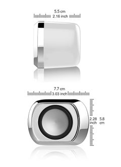 LOOPITYS Computer Speaker - Compact and Delicate Laptop Speakers with Volume Control and 3.5 Mm Audio Plug, USB-Powered Desktop Speaker Suitable for PC Monitor, Tablets and Cellphone  - Image 3