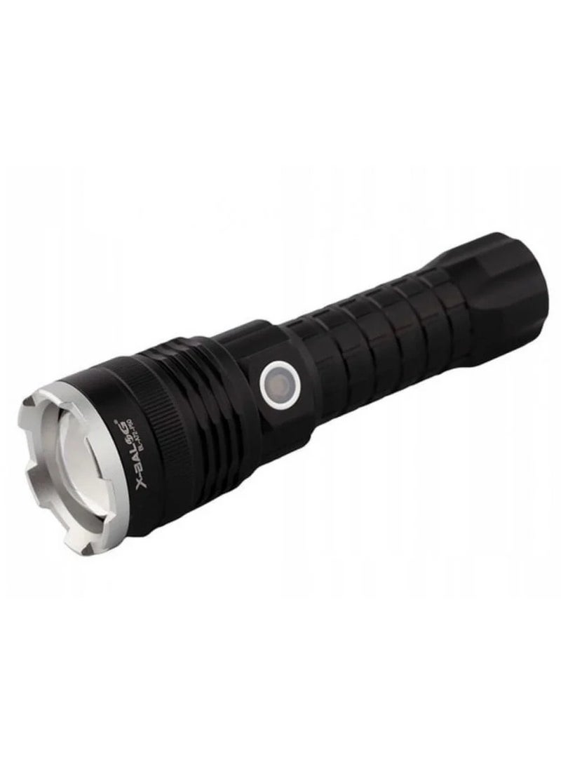 X72 Zoomable  Ultra Bright LED Flashlight  High Lumens Super Bright Tactical Flashlight Battery - Image 1
