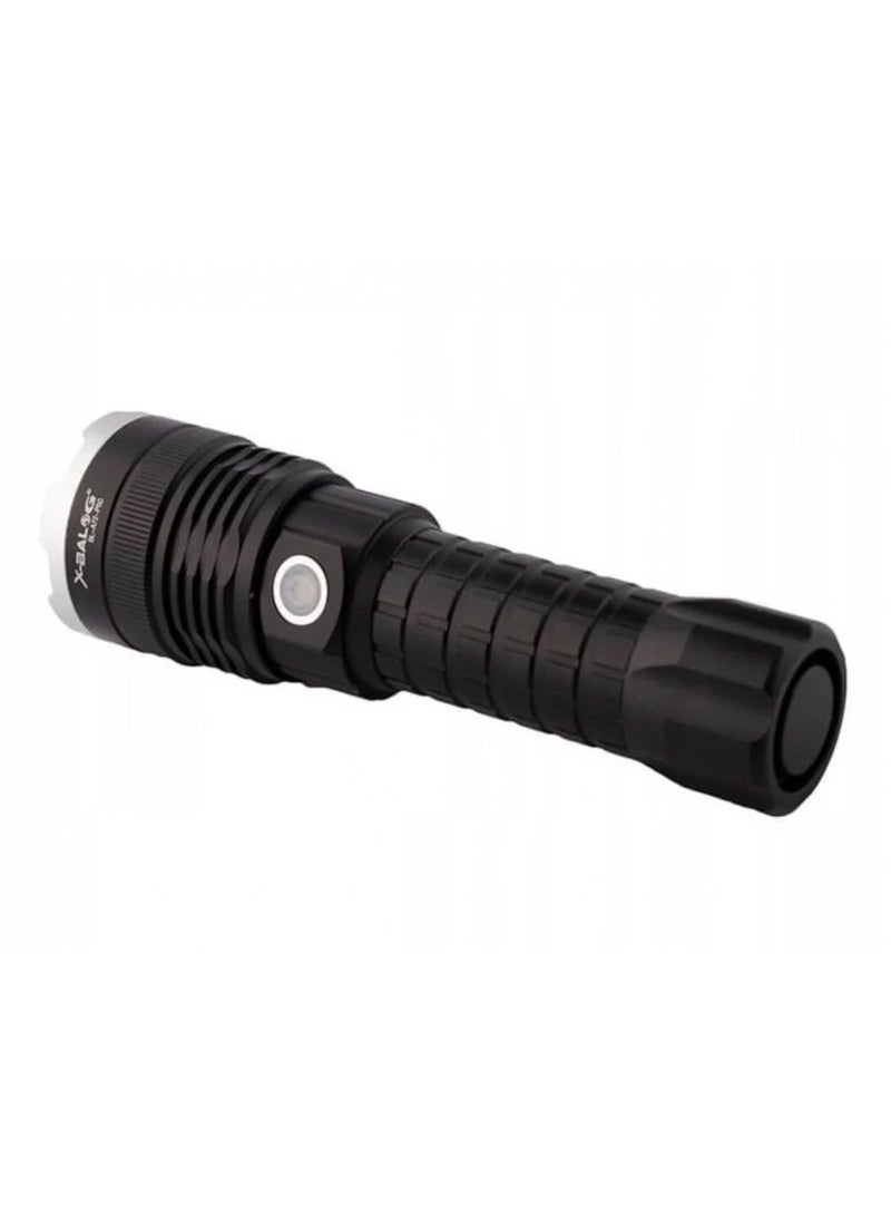 X72 Zoomable  Ultra Bright LED Flashlight  High Lumens Super Bright Tactical Flashlight Battery - Image 2