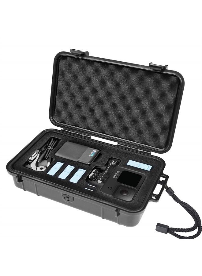 Smatree Waterproof Hard Case Compatible for Gopro Hero 11/10/9/8/7/6/5/Hero 2018 /DJI Osmo Action, Portable, Shock, Durable(Camera and Accessories NOT Included)(Black) - Image 1