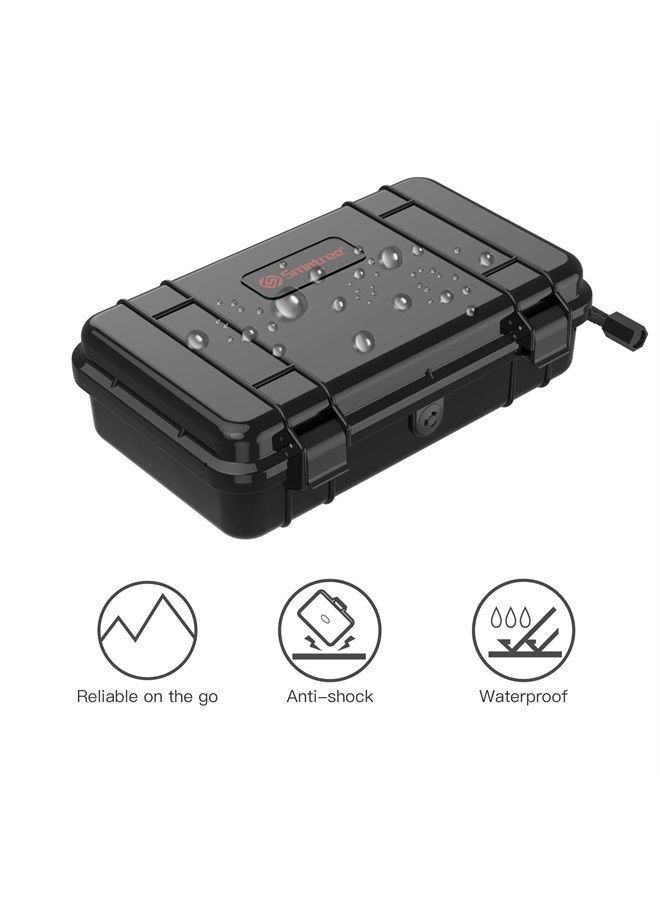 Smatree Waterproof Hard Case Compatible for Gopro Hero 11/10/9/8/7/6/5/Hero 2018 /DJI Osmo Action, Portable, Shock, Durable(Camera and Accessories NOT Included)(Black) - Image 2