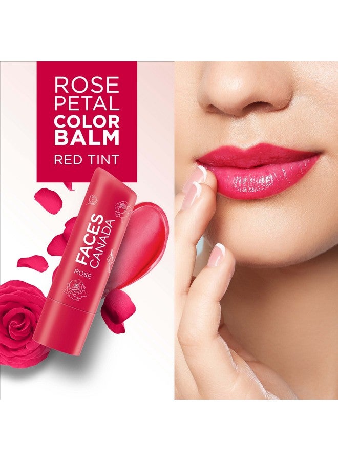 FACESCANADA FACES CANADA Color Lip Balm - Rose Petal 03, 4.5g | Red Tint | 12HR Moisture | SPF 15 | Shea Butter, Vitamin C & E Enriched | Hydrating & Nourishing For Dry Chapped Lips | Softens Lips - Image 5