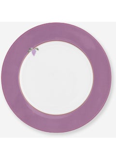 Pip Studio Lily & Lotus Purple Porcelain Breakfast Plate 21 cm  - Image 1