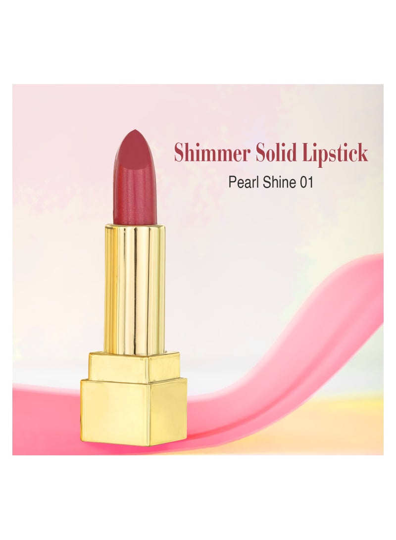 NONIZ BEAUTY NONIZ Solid Shimmery Lipstick - Ultra Creamy Texture - Long Lasting 3 Solid Colors Lipsticks - Image 2