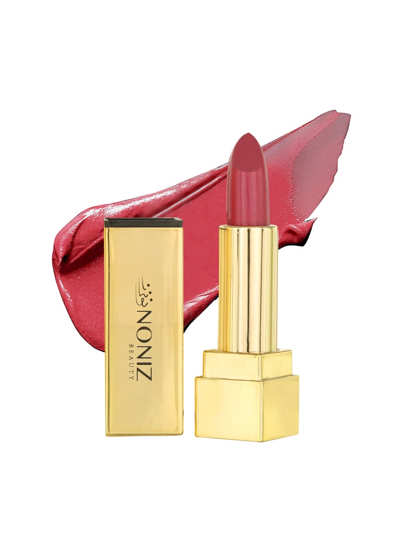 NONIZ BEAUTY NONIZ Solid Shimmery Lipstick - Ultra Creamy Texture - Long Lasting 3 Solid Colors Lipsticks - Image 1