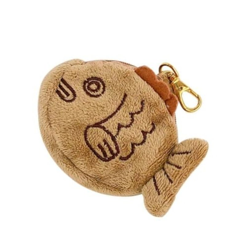 Brown Cute Plush Coin Purse Keychain, Mini Wrist Purse Bag, Japanese Creative Adjustable Soft Coin Pendant With Zipper Plush Pouch for Girl Women's Coin Purses and Pouches Accessories - Image 1