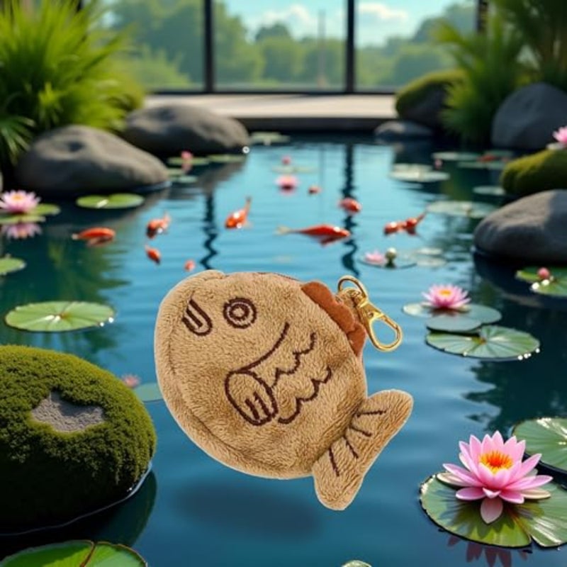 Brown Cute Plush Coin Purse Keychain, Mini Wrist Purse Bag, Japanese Creative Adjustable Soft Coin Pendant With Zipper Plush Pouch for Girl Women's Coin Purses and Pouches Accessories - Image 5