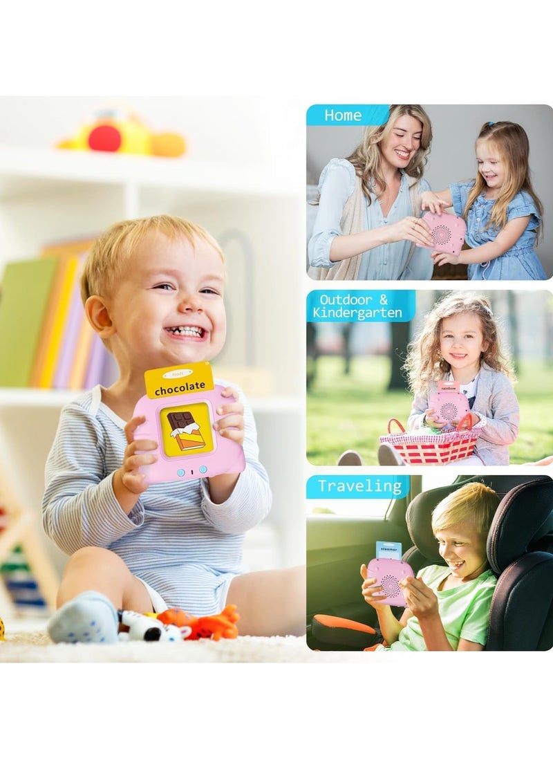Generic - Talking Flash Cards with 224 Sight Words, Pronunciation Games Birthday Gift for Kids 1-3 in Arabic and English - Image 1