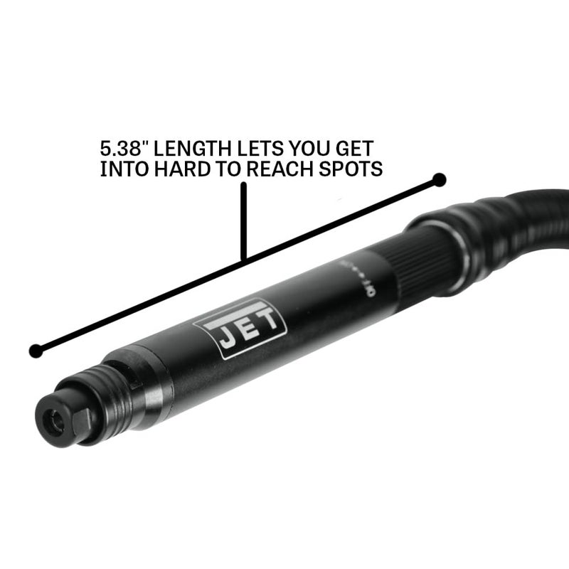 JET 1/8-Inch Pneumatic Micro Die Grinder, 70000 RPM (Model JAT-410) - Image 3