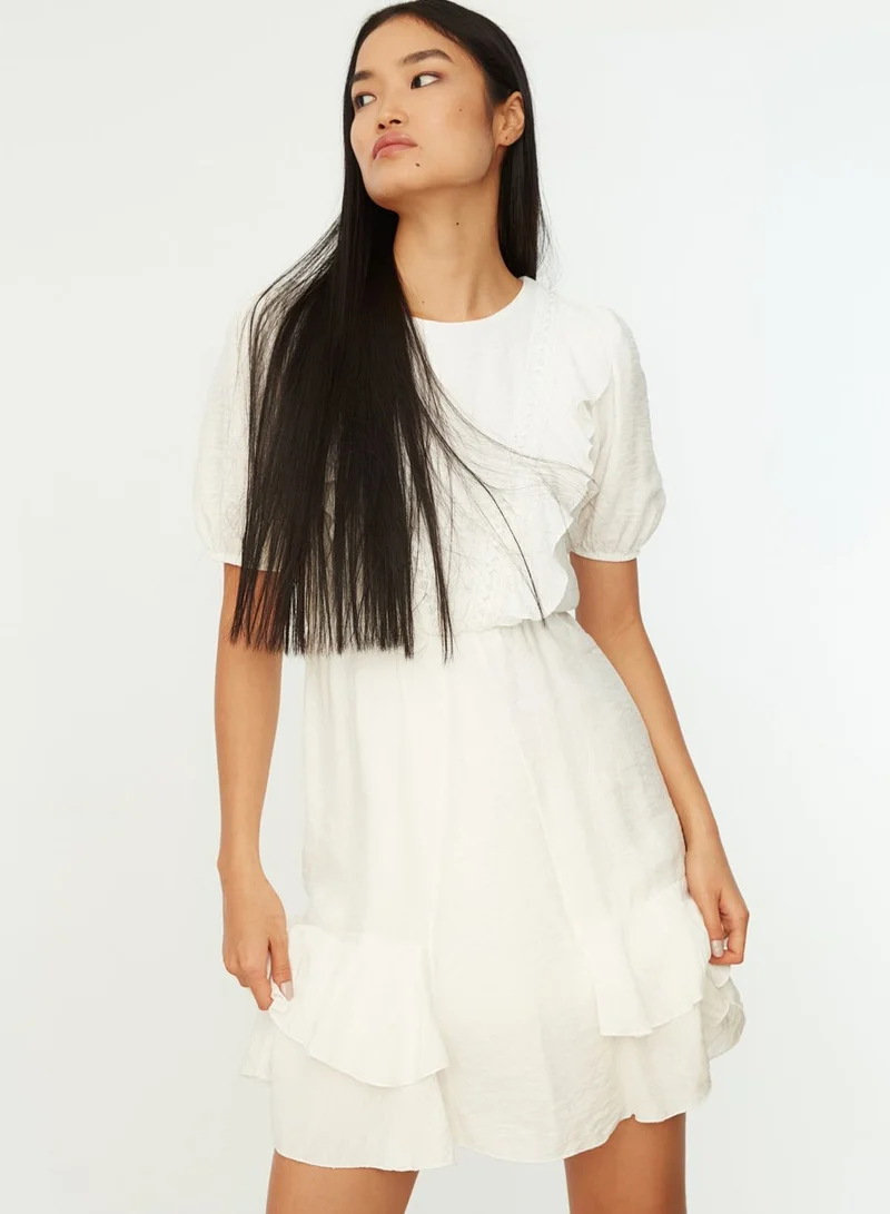 trendyol Ruffle Hem Dress