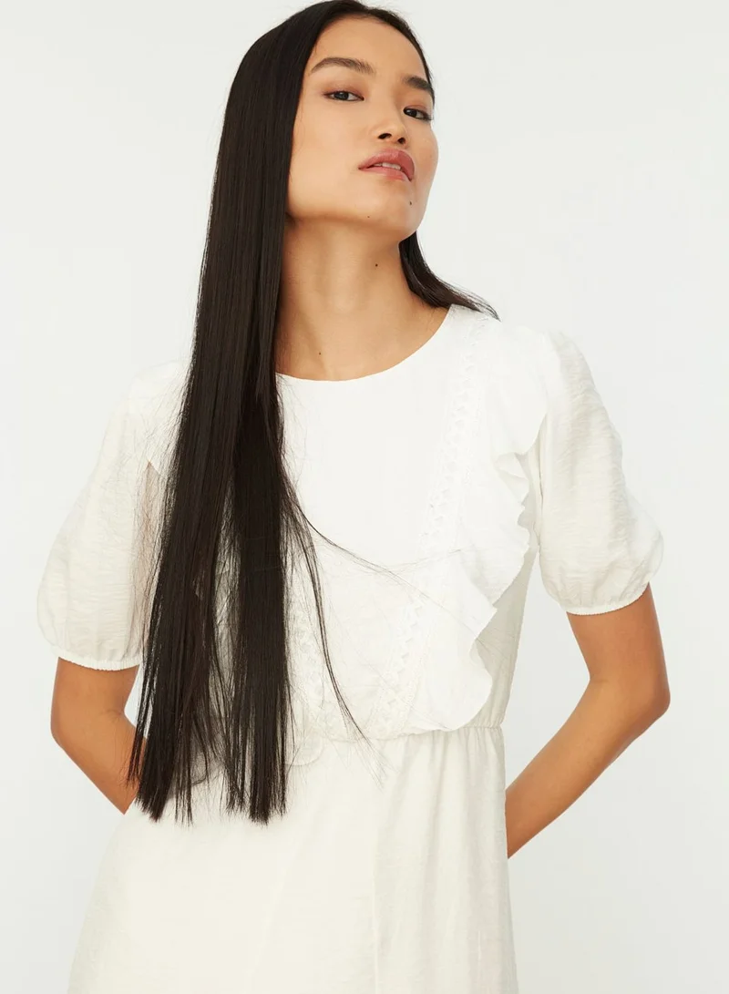 trendyol Ruffle Hem Dress