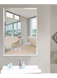 GoldenLike Bathroom Mirror,Wall Mirror Self Adhesive Full Length Mirror Modern Large Hanging Dressing Mirror Wall Mounted Vanity Makeup Mirror For Bathroom Vanity Living Roomlhj-151-60X80 Cm  - Image 3