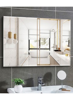 GoldenLike Bathroom Mirror,Wall Mirror Self Adhesive Full Length Mirror Modern Large Hanging Dressing Mirror Wall Mounted Vanity Makeup Mirror For Bathroom Vanity Living Roomlhj-151-60X80 Cm  - Image 2